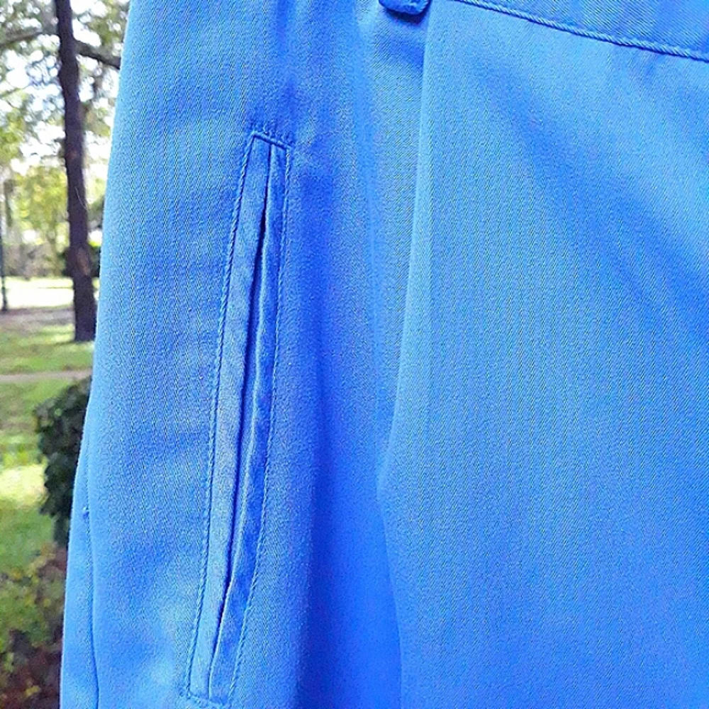 C.L.C. CRICKET LANE COLLECTION Golf Shorts 14 Blue Excellent - Picture 3 of 5